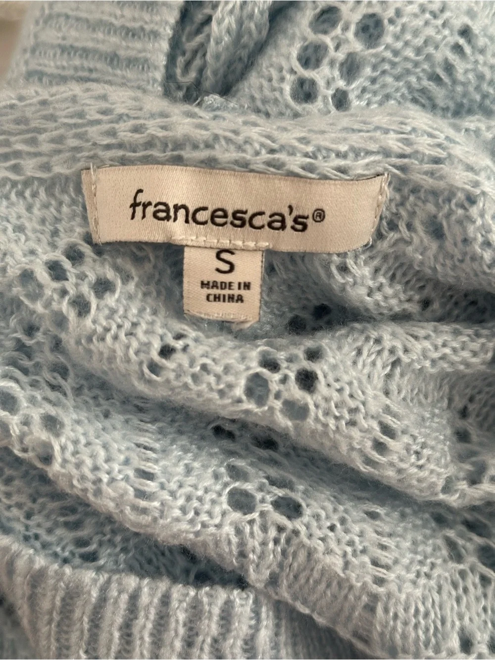 Ice Light Blue V-Neck Stylish Soft Essential Comfy Knit Sweater- Women’s